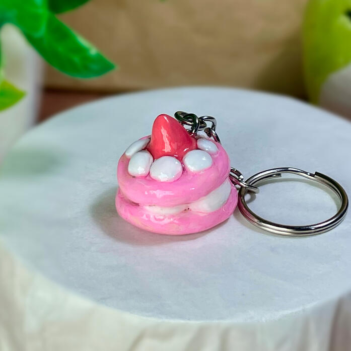 Llavero Postresito rosa | $100