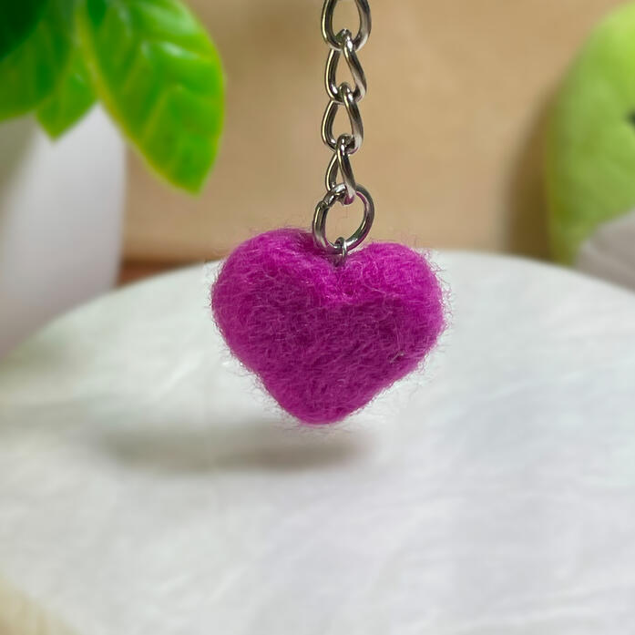 Llavero Corazon morado | #80