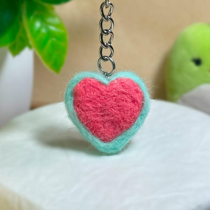 Llavero Corazon bicolor | #100